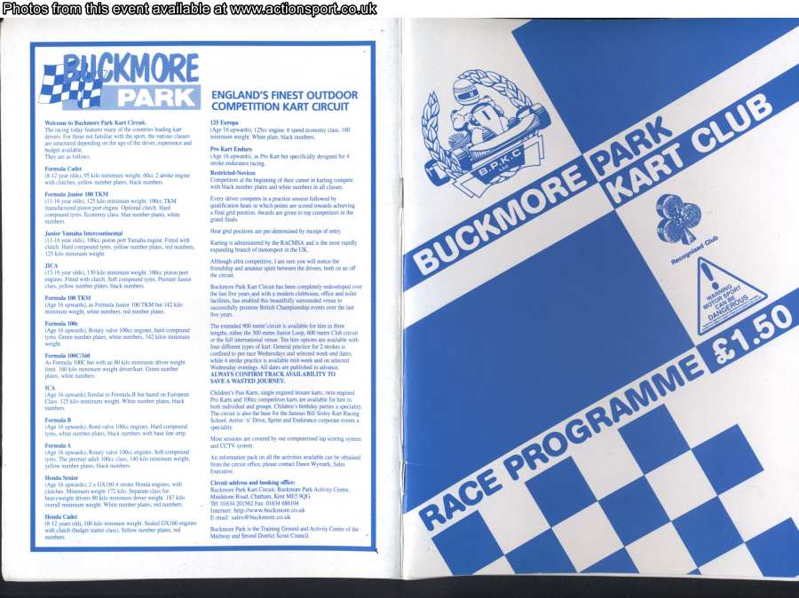 Event programme page